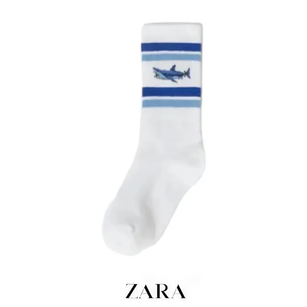 ZARA Kids | White | LONG STRIPED SOCKS